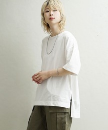 URBAN PLUS スリットTシャツ