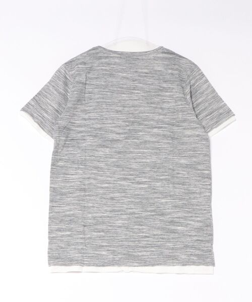 ARCHIVER(アーカイバ)の「【Bd】ユニセックス 杢天竺 レイヤード VネックTシャツ(Tシャツ/カットソー・レディース・グレー/ホワイト/ブラック/ワインレッド・X-LARGE/MEDIUM/LARGE)」の13枚目の写真