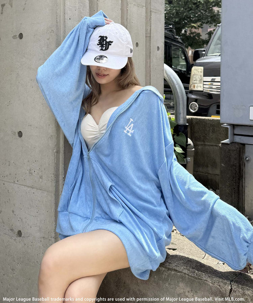 +CLOTHET パイル地 パーカー ショートパンツ セットアップ CLOTHET パイル地 パーカー ショートパンツ セットアップ MLB】パイル