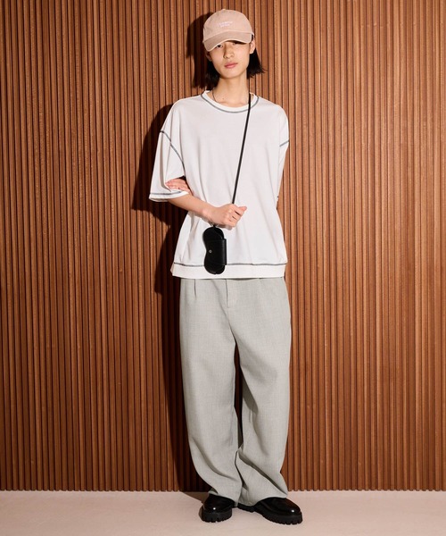 LAKOLE(ラコレ)の「ステッチミニウラケTEE / 912422(Tシャツ/カットソー・メンズ・ホワイト/ブラック/イエロー/グリーン・X-LARGE/LARGE/MEDIUM)」の6枚目の写真