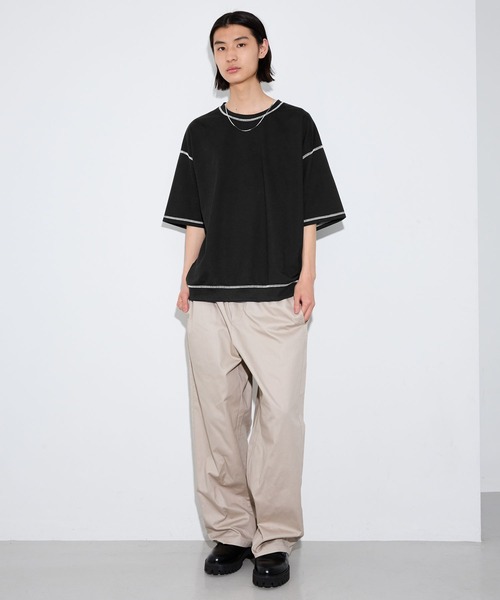 LAKOLE(ラコレ)の「ステッチミニウラケTEE / 912422(Tシャツ/カットソー・メンズ・ホワイト/ブラック/イエロー/グリーン・X-LARGE/LARGE/MEDIUM)」の7枚目の写真