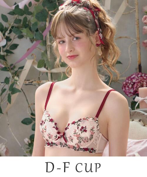 Risa Magli（リサマリ）の「エステル ブラジャー （D－F） ＜Sweet Rich（スウィートリッチ）＞（ブラジャー・レディース・アイボリー/ブルー/レッド系1・D70/D65/E80/E75/E70/E65/D80/D75/F80/F75/F70/F65）」の3枚目の写真