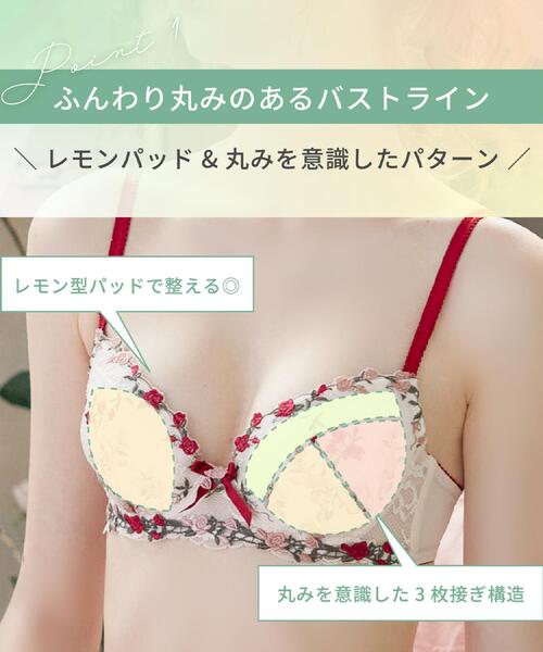 Risa Magli（リサマリ）の「エステル ブラジャー （D－F） ＜Sweet Rich（スウィートリッチ）＞（ブラジャー・レディース・アイボリー/ブルー/レッド系1・D70/D65/E80/E75/E70/E65/D80/D75/F80/F75/F70/F65）」の21枚目の写真