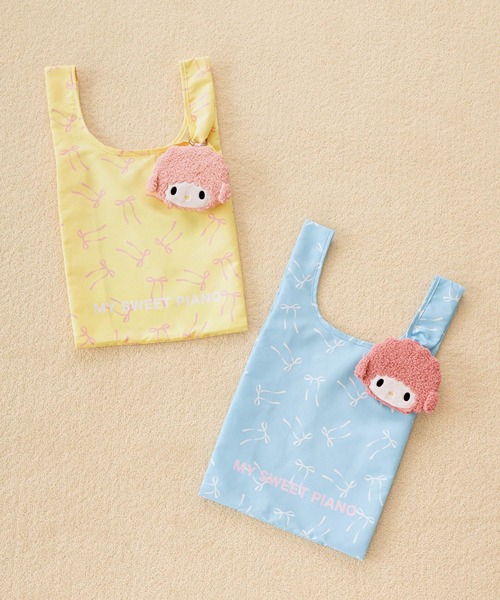 LOWRYS FARM（ローリーズファーム）の「【マイスウィートピアノ】ポーチ付きエコバック 672138 /GOODS（エコバッグ/サブバッグ・レディース・ライトピンク/ピンク・FREE）」の4枚目の写真