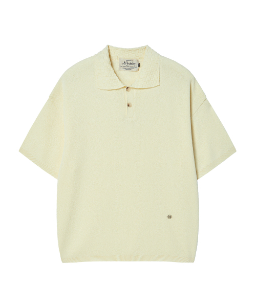 Beyond Closet（-）の「[コレクションライン] ウィービングカラー ディテール コットンニット アイボリー（ニット/セーター・メンズ・その他・MEDIUM/LARGE）」の7枚目の写真