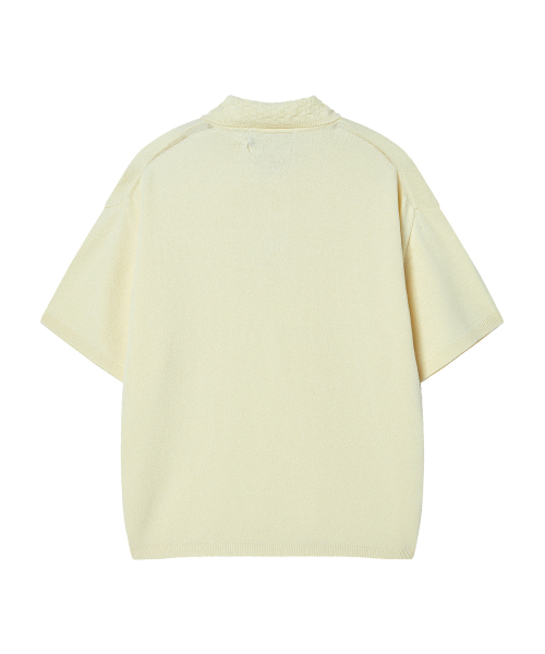 Beyond Closet（-）の「[コレクションライン] ウィービングカラー ディテール コットンニット アイボリー（ニット/セーター・メンズ・その他・MEDIUM/LARGE）」の6枚目の写真