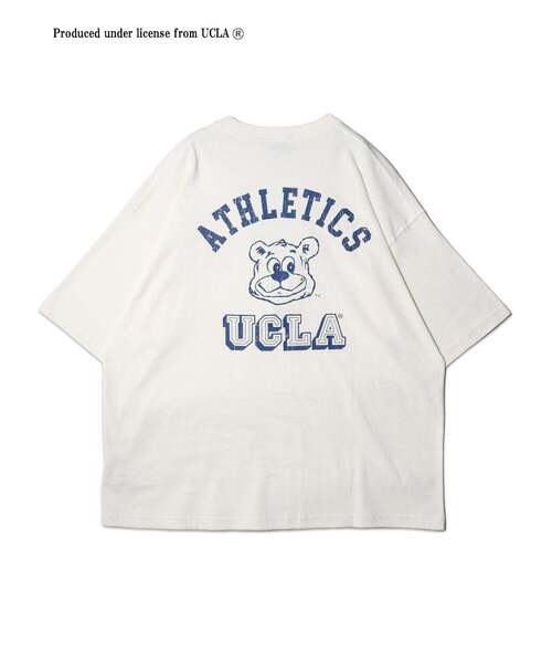 UCLA(ユーシーエルエー)の「【UCLA】アーチロゴバックプリントBIGTEE(Tシャツ/カットソー・メンズ・ネイビー/ブラック/ホワイト系1・2/3)」の1枚目の写真
