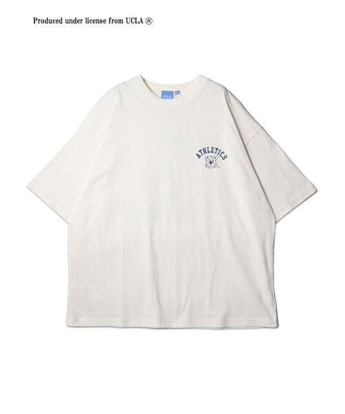 UCLA(ユーシーエルエー)の「【UCLA】アーチロゴバックプリントBIGTEE(Tシャツ/カットソー・メンズ・ネイビー/ブラック/ホワイト系1・2/3)」の4枚目の写真