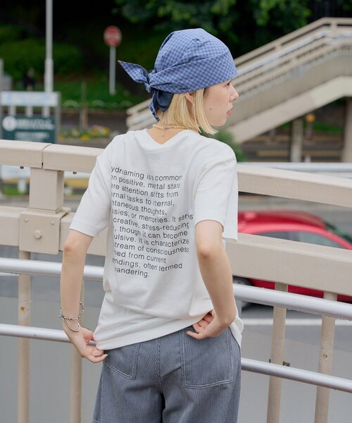 WHIMSIC(ウィムジック)の「【UNISEX/2サイズ展開】デイドリーミングシルクスクリーンプリントT(Tシャツ/カットソー・メンズ・ホワイト/ブラック/グレー・2/1)」の10枚目の写真