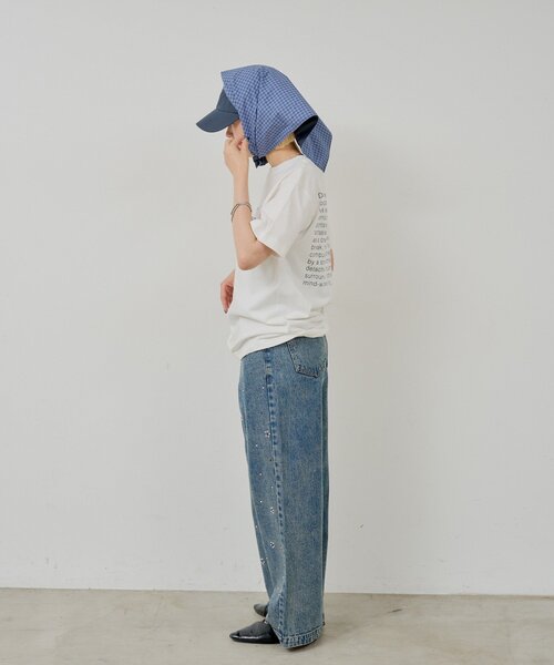 WHIMSIC(ウィムジック)の「【UNISEX/2サイズ展開】デイドリーミングシルクスクリーンプリントT(Tシャツ/カットソー・メンズ・ホワイト/ブラック/グレー・2/1)」の17枚目の写真