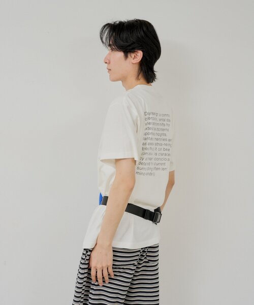 WHIMSIC(ウィムジック)の「【UNISEX/2サイズ展開】デイドリーミングシルクスクリーンプリントT(Tシャツ/カットソー・メンズ・ホワイト/ブラック/グレー・2/1)」の21枚目の写真