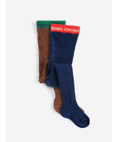 BOBO CHOSES(ボボショーズ)の「Bobo Choses tights pack(タイツ/ストッキング・キッズ・ダークブラウン・13cm/13-14cm)」の1枚目の写真