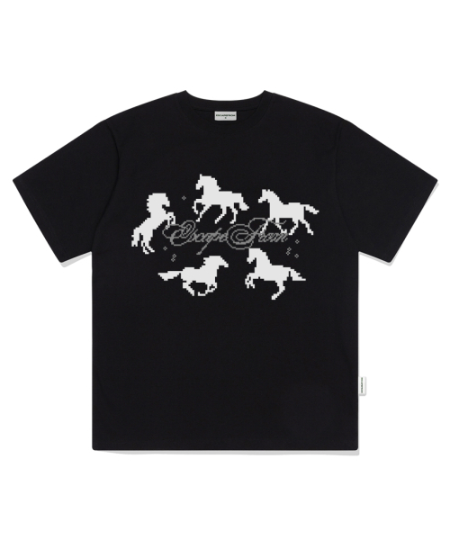 ESCAPEFROM(エスケープフロム)の「アラウンドホースプリントオーバーサイズ半袖Tシャツホワイト(Tシャツ/カットソー・レディース・その他・LARGE/MEDIUM/SMALL)」の3枚目の写真
