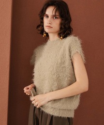 【2026AW】【M~Lサイズ展開】シャギーニットベスト《着用動画あり》