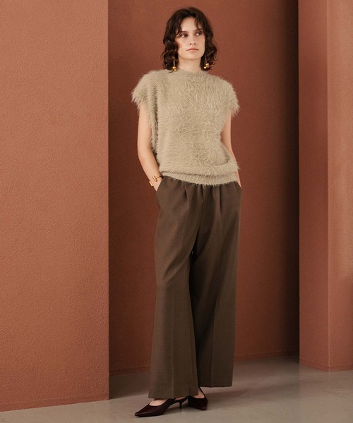 ELFRANK(エルフランク)の「【2026AW】【M~Lサイズ展開】シャギーニットベスト《着用動画あり》(ベスト・レディース・ブラック/ベージュ/ネイビー・M/L)」の11枚目の写真