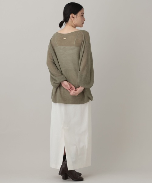 A part by(アパートバイ)の「Babyモヘヤニットプルオーバー(Tシャツ/カットソー・レディース・モスグリーン/ライトブルー/ダークブラウン/ライトベージュ・FREE)」の16枚目の写真