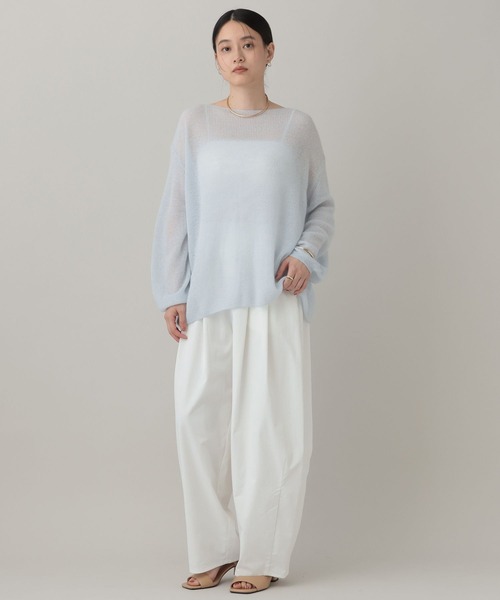 A part by(アパートバイ)の「Babyモヘヤニットプルオーバー(Tシャツ/カットソー・レディース・モスグリーン/ライトブルー/ダークブラウン/ライトベージュ・FREE)」の19枚目の写真