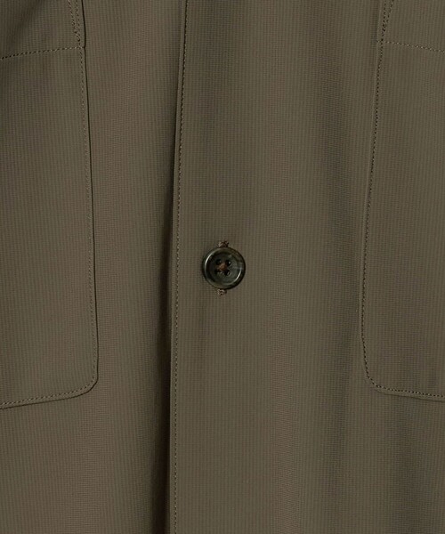 UNITED ARROWS(ユナイテッドアローズ)の「ナイロン/ポリウレタン エコニール シャツ タテヨコストレッチ(カーディガン/ボレロ・メンズ・モカ/ブラック・M/S/L/XL)」の4枚目の写真