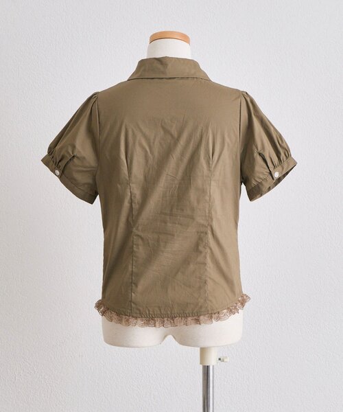 OLIVE des OLIVE(オリーブデオリーブ)の「コンパクトギャザーブラウス(シャツ/ブラウス・レディース・ブラウン/カーキ/ドット・FREE)」の15枚目の写真