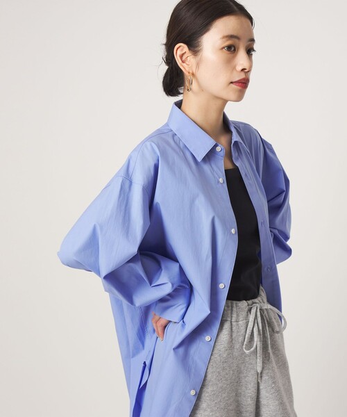 CITEN(シテン)の「<CITEN>エッセンシャルシャツ(シャツ/ブラウス・レディース・ワイン/コバルトブルー/ライトブルー・S/M)」の3枚目の写真