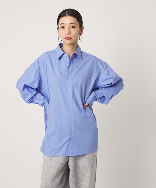 CITEN(シテン)の「<CITEN>エッセンシャルシャツ(シャツ/ブラウス・レディース・ワイン/コバルトブルー/ライトブルー・S/M)」の10枚目の写真