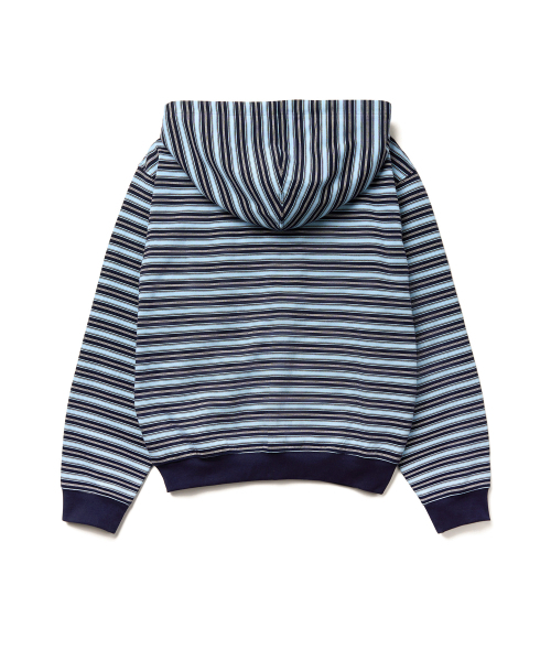 TTUDEMENT(トュードメント)の「STRIPED CLOVER HOODED ZIP-UP BLUE STRIPE(パーカー・レディース・その他・FREE)」の4枚目の写真