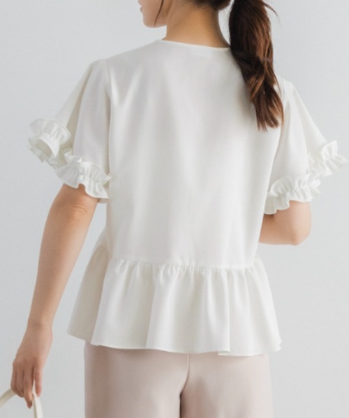 Sono(ソーノ)の「【SONO/ソーノ】【DRY POPLIN】ハミングレディブラウス(シャツ/ブラウス・レディース・ネイビー/ブラック/ホワイト・F)」の6枚目の写真