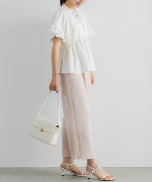 Sono(ソーノ)の「【SONO/ソーノ】【DRY POPLIN】ハミングレディブラウス(シャツ/ブラウス・レディース・ネイビー/ブラック/ホワイト・F)」の7枚目の写真