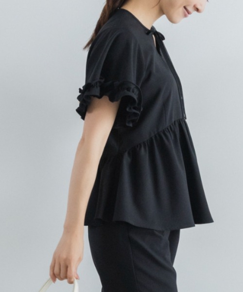 Sono(ソーノ)の「【SONO/ソーノ】【DRY POPLIN】ハミングレディブラウス(シャツ/ブラウス・レディース・ネイビー/ブラック/ホワイト・F)」の10枚目の写真