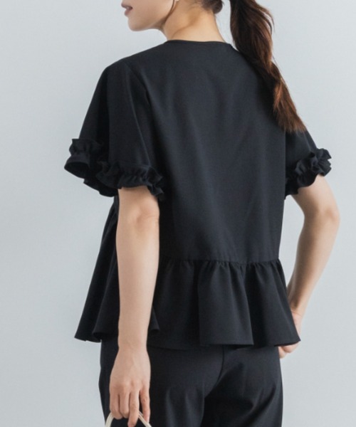Sono(ソーノ)の「【SONO/ソーノ】【DRY POPLIN】ハミングレディブラウス(シャツ/ブラウス・レディース・ネイビー/ブラック/ホワイト・F)」の11枚目の写真