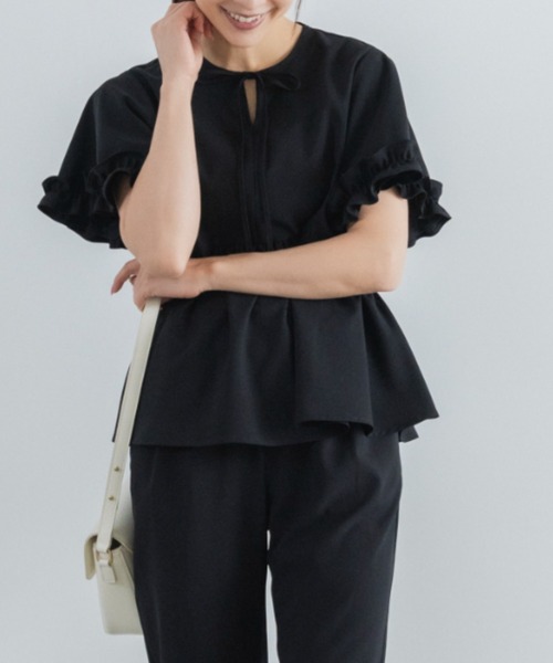 Sono(ソーノ)の「【SONO/ソーノ】【DRY POPLIN】ハミングレディブラウス(シャツ/ブラウス・レディース・ネイビー/ブラック/ホワイト・F)」の13枚目の写真
