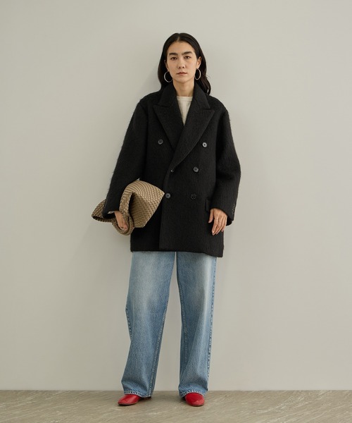 Couture d'adam(クチュールドアダム)の「【COUTURE D'ADAM(クチュール ド アダム) for SALON】Cottage Coat / Mohair Shaggy(テーラードジャケット・レディース・ブラウン系その他3/ブラック・36/38)」の15枚目の写真
