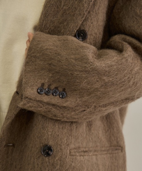 Couture d'adam(クチュールドアダム)の「【COUTURE D'ADAM(クチュール ド アダム) for SALON】Cottage Coat / Mohair Shaggy(テーラードジャケット・レディース・ブラウン系その他3/ブラック・36/38)」の10枚目の写真