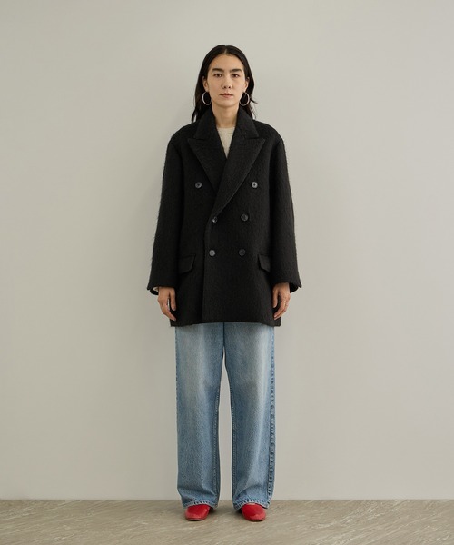 Couture d'adam(クチュールドアダム)の「【COUTURE D'ADAM(クチュール ド アダム) for SALON】Cottage Coat / Mohair Shaggy(テーラードジャケット・レディース・ブラウン系その他3/ブラック・36/38)」の11枚目の写真