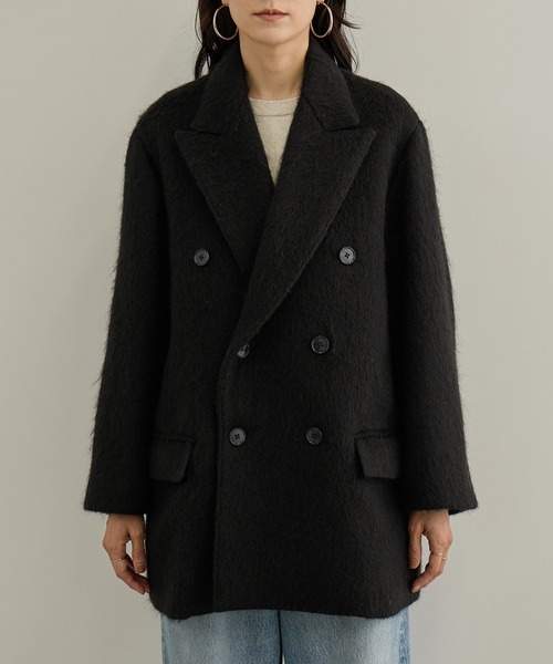 Couture d'adam(クチュールドアダム)の「【COUTURE D'ADAM(クチュール ド アダム) for SALON】Cottage Coat / Mohair Shaggy(テーラードジャケット・レディース・ブラウン系その他3/ブラック・36/38)」の12枚目の写真