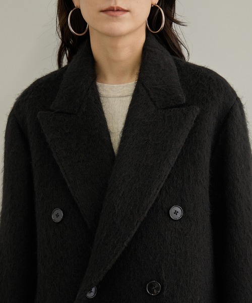 Couture d'adam(クチュールドアダム)の「【COUTURE D'ADAM(クチュール ド アダム) for SALON】Cottage Coat / Mohair Shaggy(テーラードジャケット・レディース・ブラウン系その他3/ブラック・36/38)」の17枚目の写真
