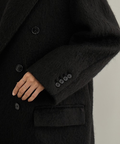 Couture d'adam(クチュールドアダム)の「【COUTURE D'ADAM(クチュール ド アダム) for SALON】Cottage Coat / Mohair Shaggy(テーラードジャケット・レディース・ブラウン系その他3/ブラック・36/38)」の18枚目の写真