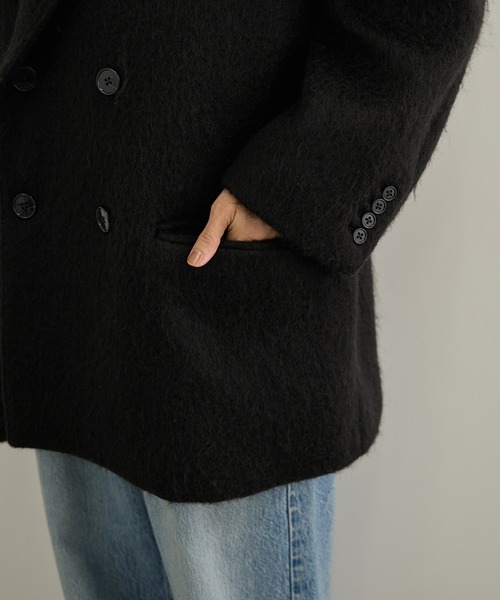 Couture d'adam(クチュールドアダム)の「【COUTURE D'ADAM(クチュール ド アダム) for SALON】Cottage Coat / Mohair Shaggy(テーラードジャケット・レディース・ブラウン系その他3/ブラック・36/38)」の19枚目の写真