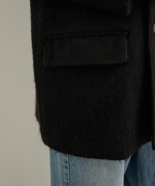 Couture d'adam(クチュールドアダム)の「【COUTURE D'ADAM(クチュール ド アダム) for SALON】Cottage Coat / Mohair Shaggy(テーラードジャケット・レディース・ブラウン系その他3/ブラック・36/38)」の20枚目の写真