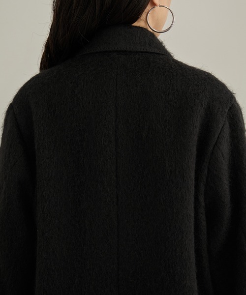 Couture d'adam(クチュールドアダム)の「【COUTURE D'ADAM(クチュール ド アダム) for SALON】Cottage Coat / Mohair Shaggy(テーラードジャケット・レディース・ブラウン系その他3/ブラック・36/38)」の21枚目の写真