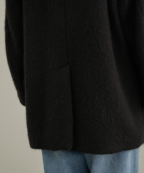 Couture d'adam(クチュールドアダム)の「【COUTURE D'ADAM(クチュール ド アダム) for SALON】Cottage Coat / Mohair Shaggy(テーラードジャケット・レディース・ブラウン系その他3/ブラック・36/38)」の22枚目の写真