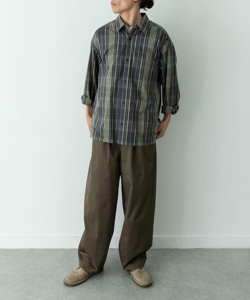 URBAN RESEARCH Sonny Label(アーバンリサーチサニーレーベル)の「リラックスフィットチェックレギュラーカラーシャツ(シャツ/ブラウス・メンズ・グリーン系その他/ブルー系その他/グレー系その他・MEDIUM/LARGE)」の5枚目の写真