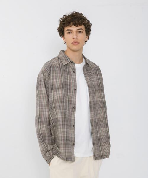 URBAN RESEARCH Sonny Label(アーバンリサーチサニーレーベル)の「リラックスフィットチェックレギュラーカラーシャツ(シャツ/ブラウス・メンズ・グリーン系その他/ブルー系その他/グレー系その他・MEDIUM/LARGE)」の13枚目の写真