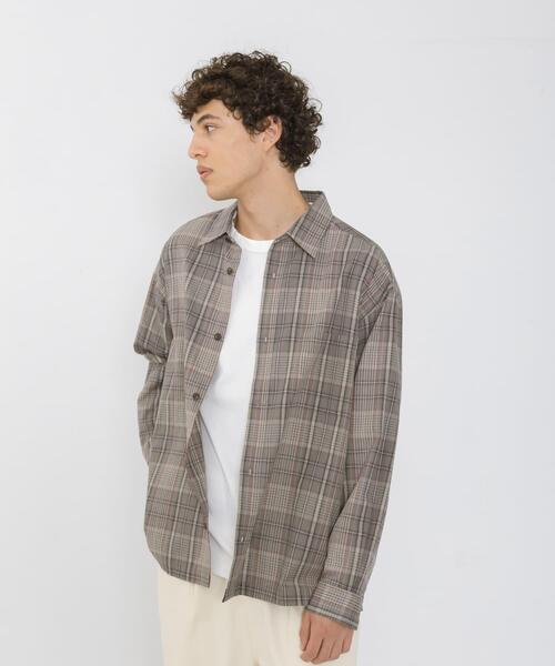 URBAN RESEARCH Sonny Label(アーバンリサーチサニーレーベル)の「リラックスフィットチェックレギュラーカラーシャツ(シャツ/ブラウス・メンズ・グリーン系その他/ブルー系その他/グレー系その他・MEDIUM/LARGE)」の14枚目の写真