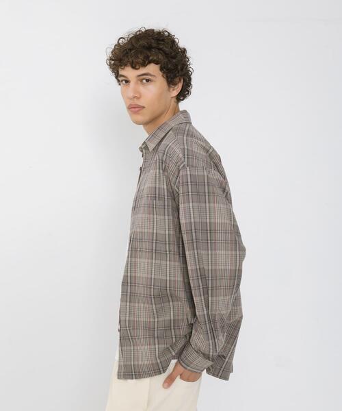 URBAN RESEARCH Sonny Label(アーバンリサーチサニーレーベル)の「リラックスフィットチェックレギュラーカラーシャツ(シャツ/ブラウス・メンズ・グリーン系その他/ブルー系その他/グレー系その他・MEDIUM/LARGE)」の15枚目の写真