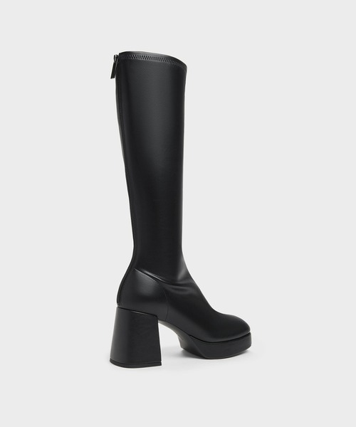 CHARLES & KEITH(チャールズ & キース)の「プラットフォーム ロングブーツ(ブーツ・レディース・ブラック/ダークブラウン系4/ブラック系その他2・24.5cm/23.5cm/23cm/22.5cm/25.5cm/25cm)」の17枚目の写真