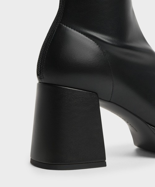 CHARLES & KEITH(チャールズ & キース)の「プラットフォーム ロングブーツ(ブーツ・レディース・ブラック/ダークブラウン系4/ブラック系その他2・24.5cm/23.5cm/23cm/22.5cm/25.5cm/25cm)」の18枚目の写真