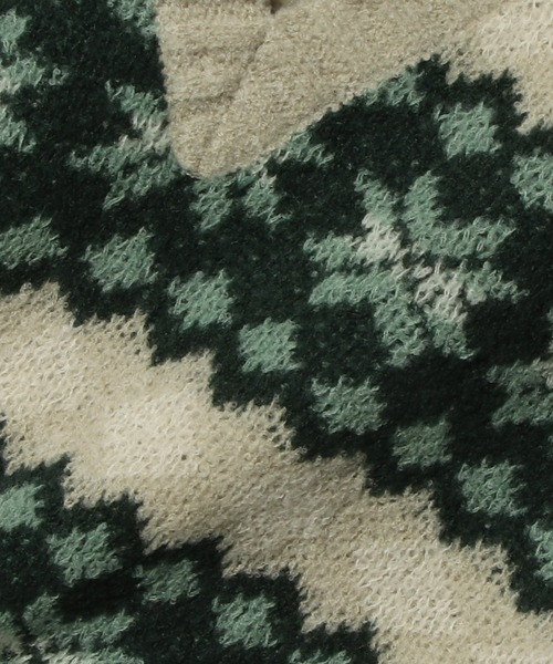 UNUS(ユナス)の「UNUS / Fairisle Knit Vest(ベスト・レディース・ブルー/グリーン・FREE)」の3枚目の写真