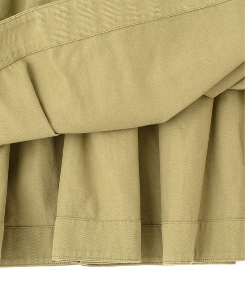 MHL.（エムエイチエル）の「FINE COTTON CHINO TWILL（スカート・レディース・グレー/ライム・2/1/3/0）」の6枚目の写真