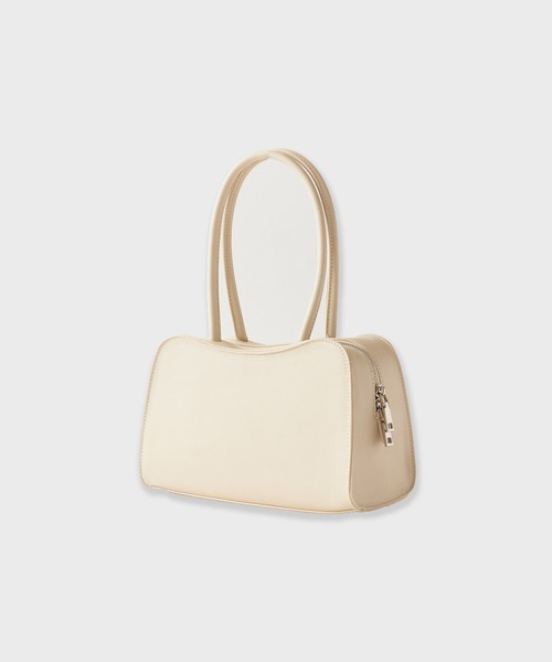UNSTOA(アンストア)の「Square-Shaped Faux Leather Basic Handbag 秋服 冬服(ショルダーバッグ・レディース・ホワイト/キャメル・FREE)」の3枚目の写真